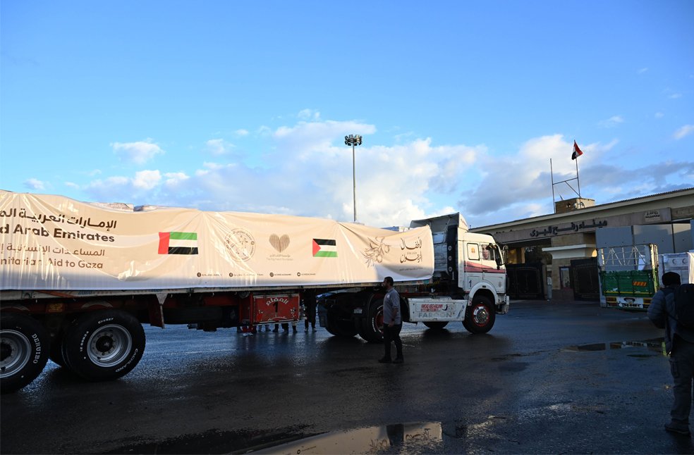 244th UAE aid convoy-Image source-WAM