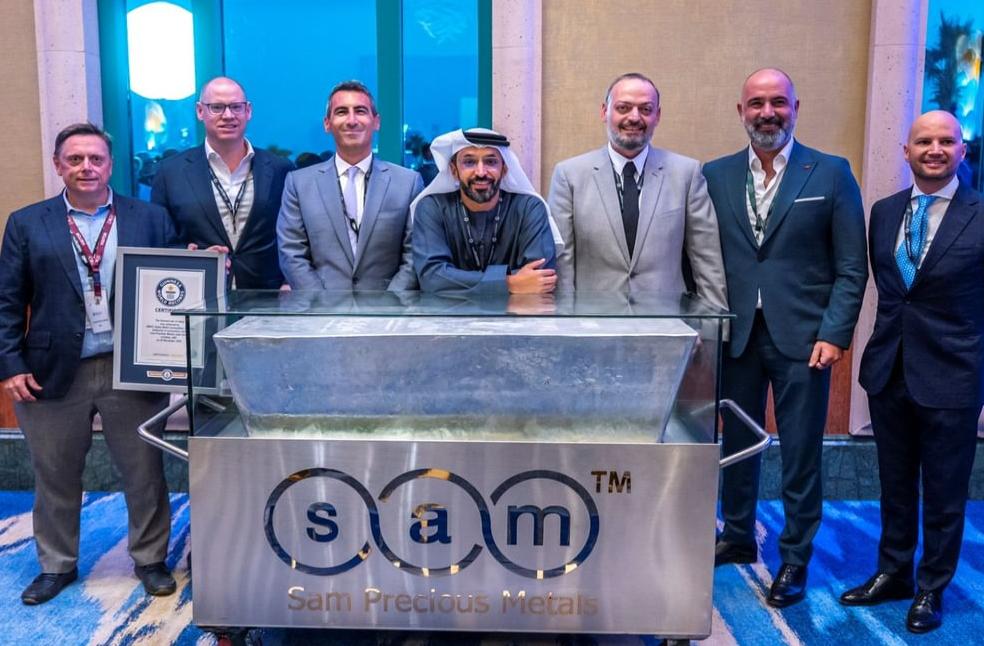 DMCC showcases world-record silver bar at Dubai metals event
