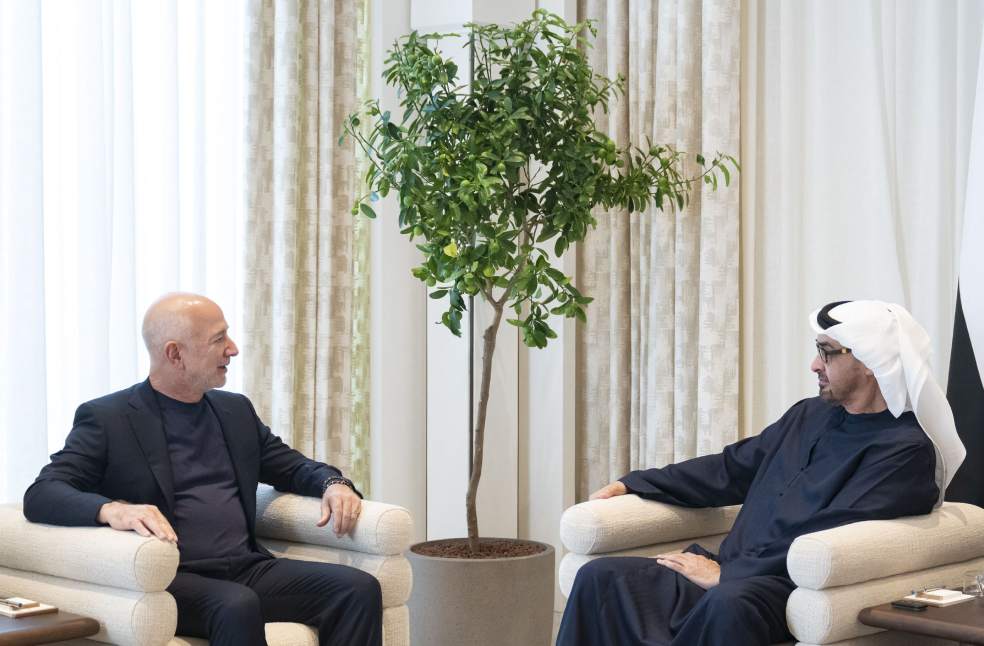 UAE President and Jeff Bezos explore future-focused technology