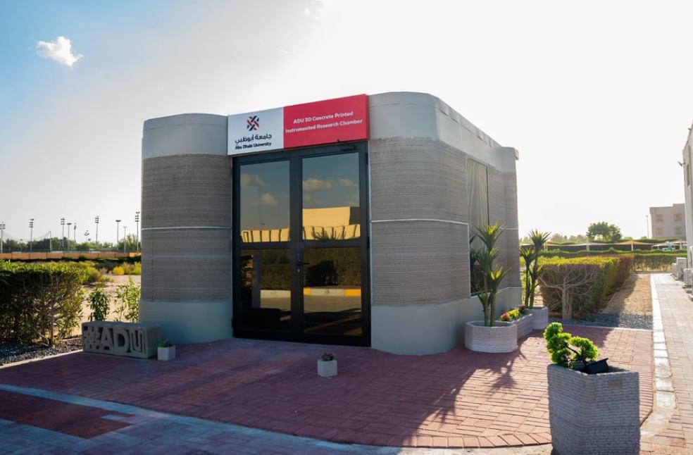 ADU inaugurates 3D concrete printed instrumented research chamber