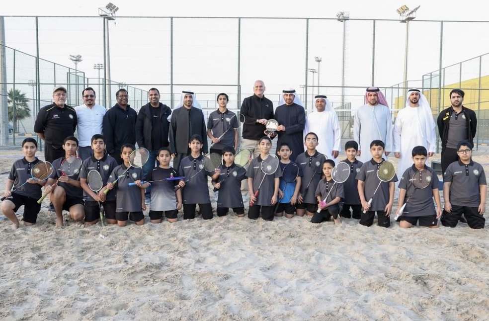 UAE Badminton Federation opens permanent outdoor sand badminton court