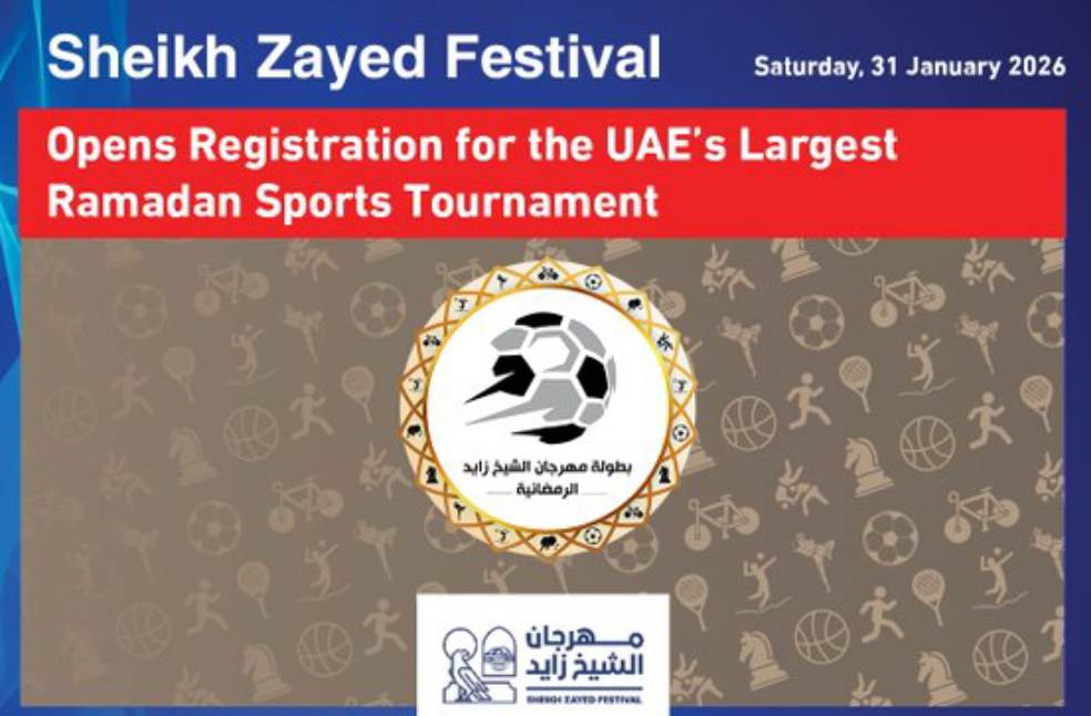 Sheikh Zayed Festival opens registration for ramadan sports tournament