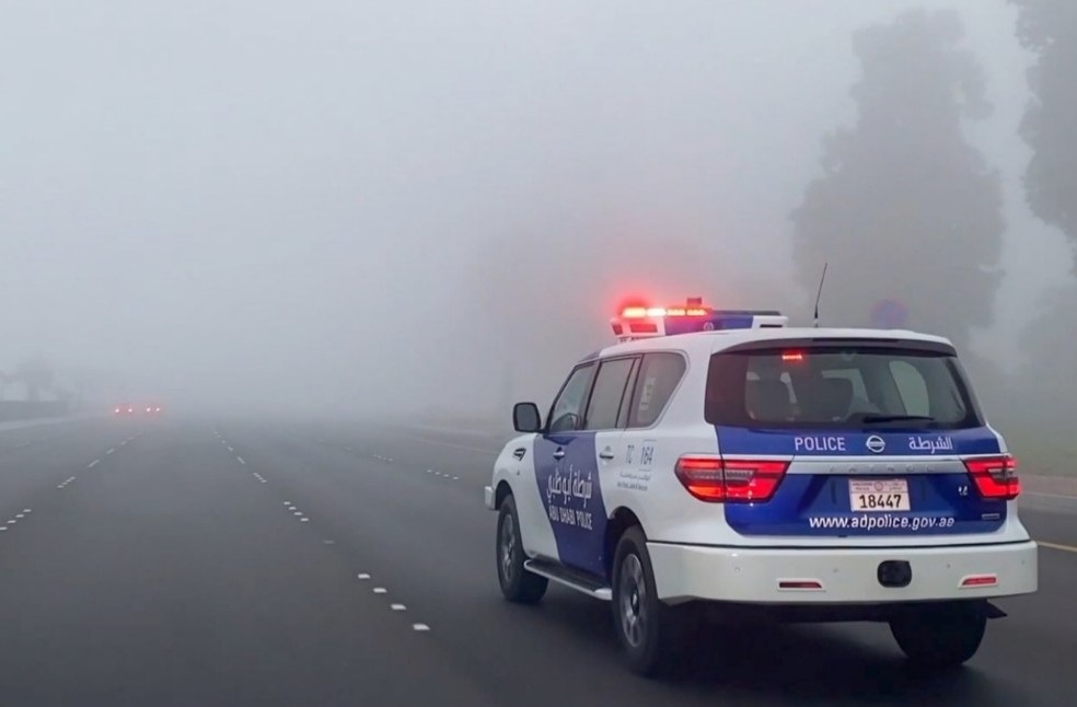 Abu Dhabi Police warn motorists as fog reduces visibility