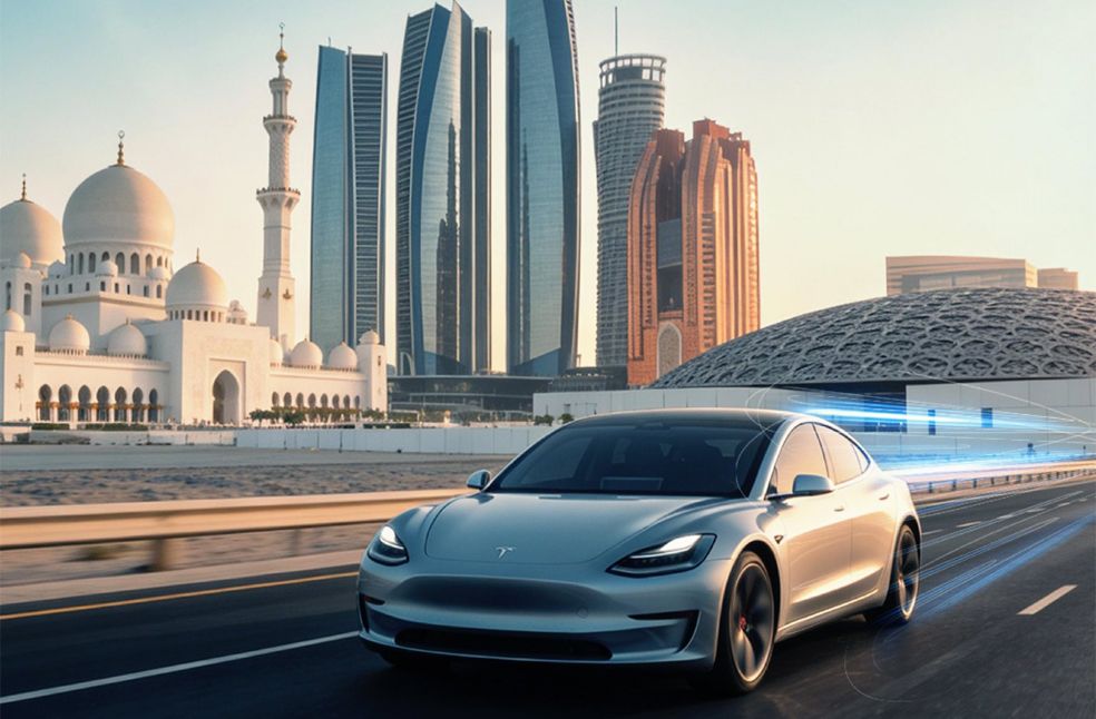 Abu Dhabi oversees Tesla’s first self-driving road trials
