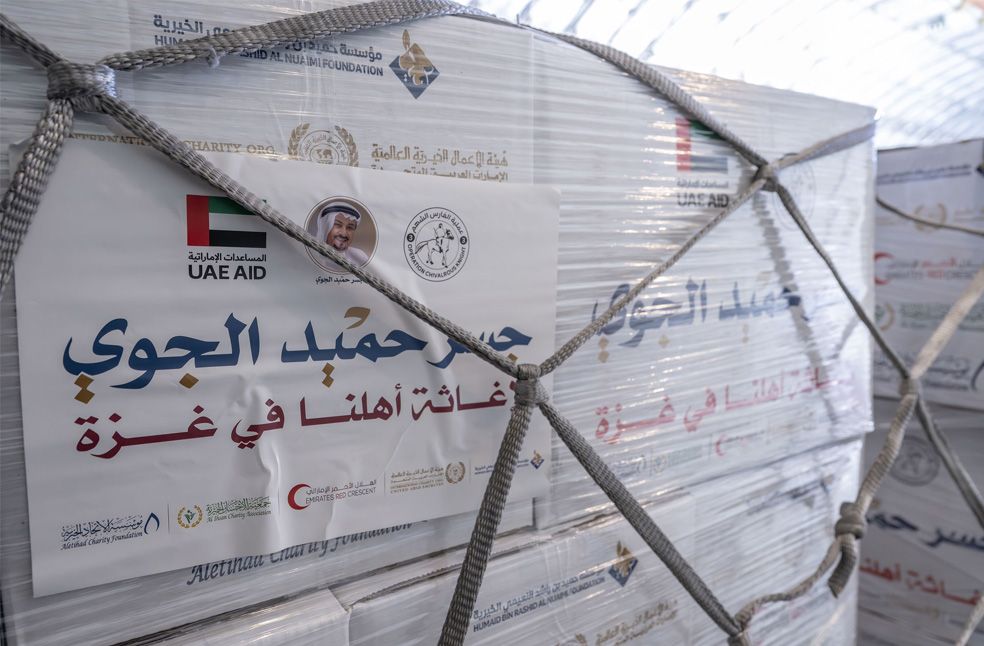 UAE continues Gaza relief with 100 tons of food supplies